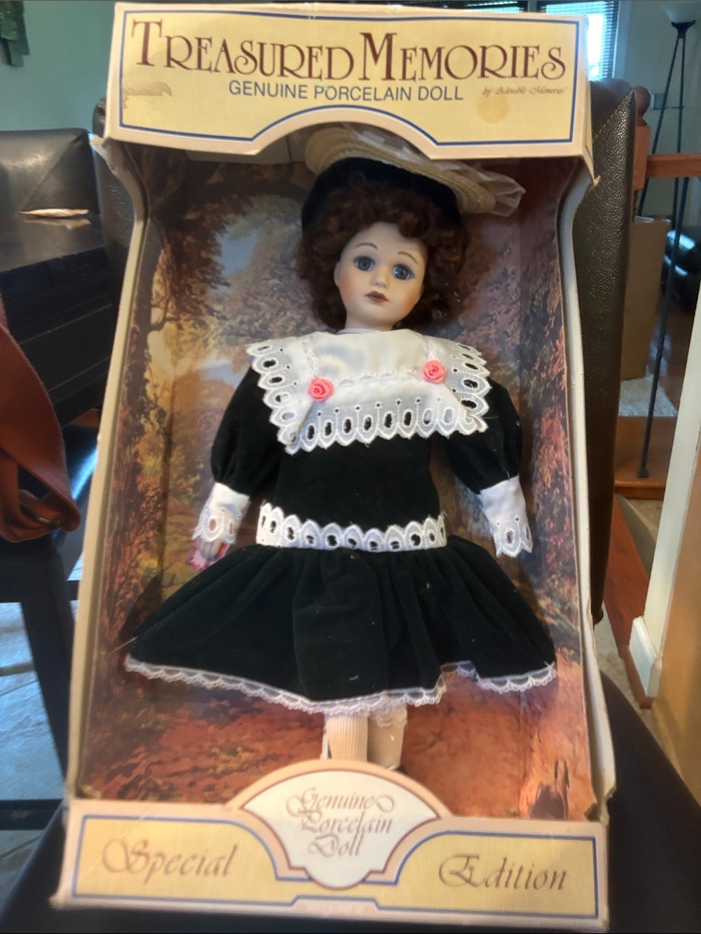 Treasured memories, genuine, porcelain doll by adorable memories